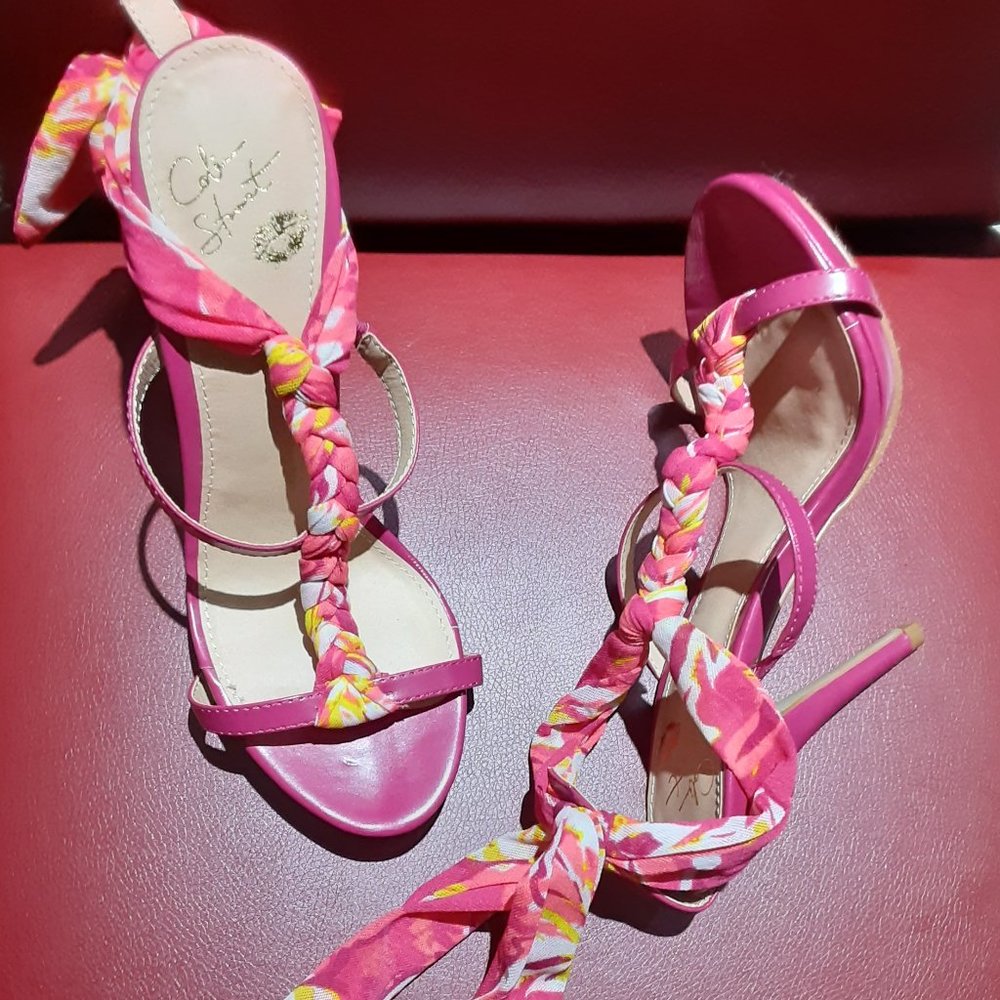 Magenta with Multi-color Heels